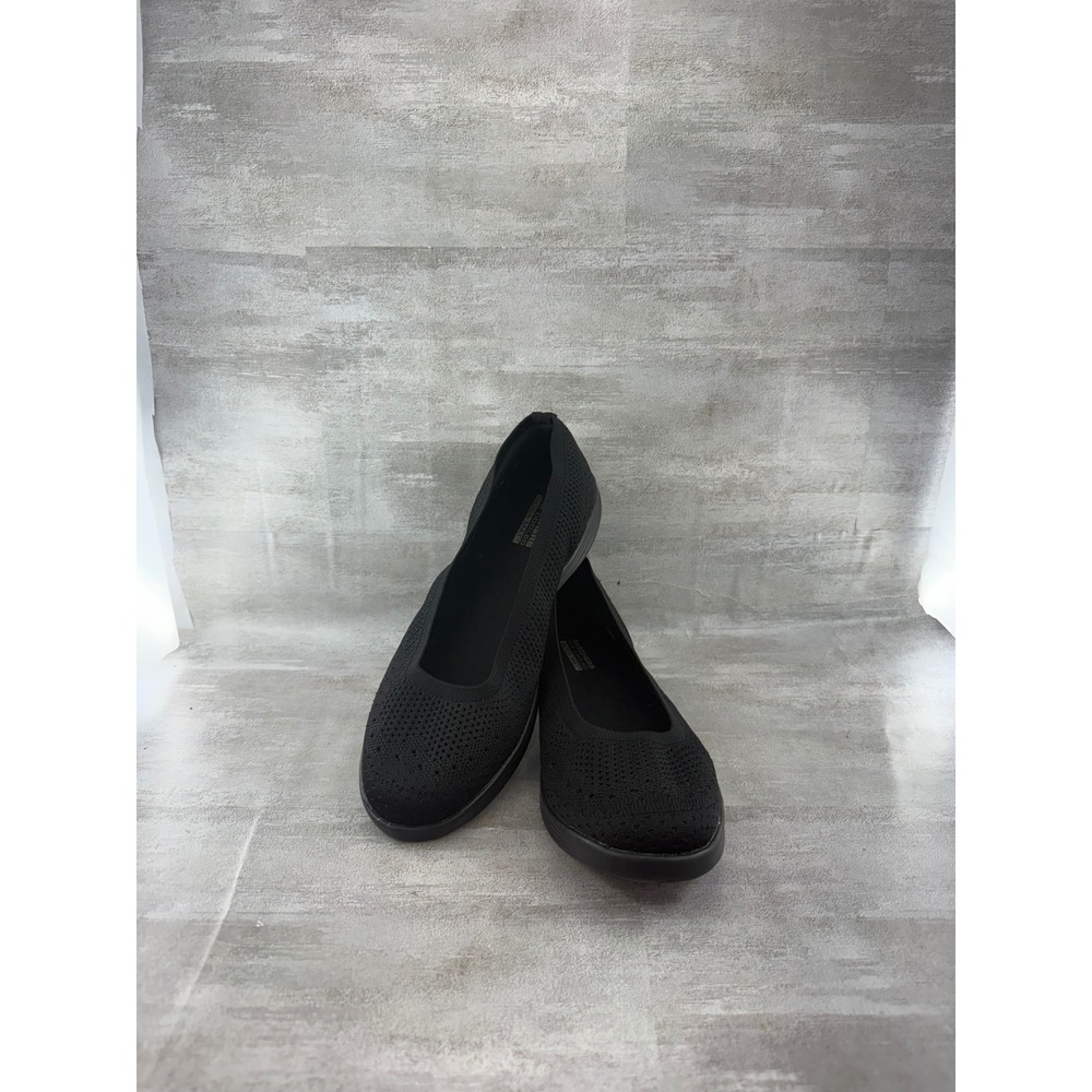 Skechers On-The-Go Dreamy Nightout Black Knit Flats 136251 Women Sz 7.5
